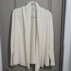 Croft & Barrow Cream Shawl Collar Cardigan Sweater